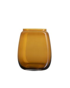 Hadeland Glassverk Siccori Vase 20cm Dyp Oker