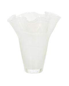 Hadeland Glassverk Wave Vase Hvit 22cm